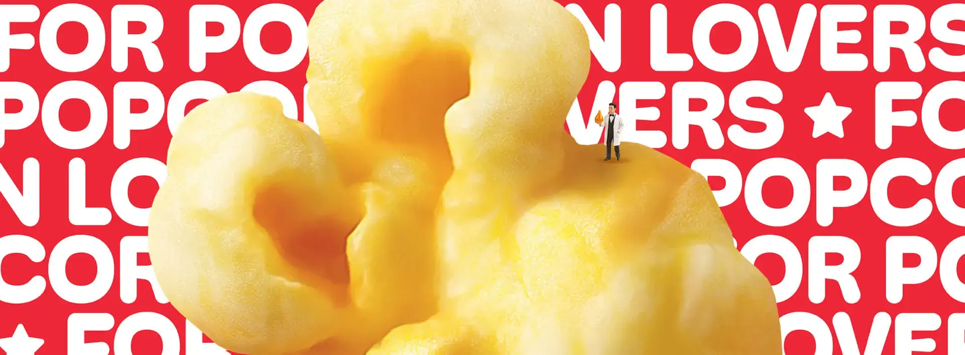 Superpop popcorn for popcorn lovers banner