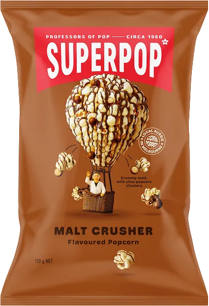 Superpop Malt Crusher Popcorn 110g
