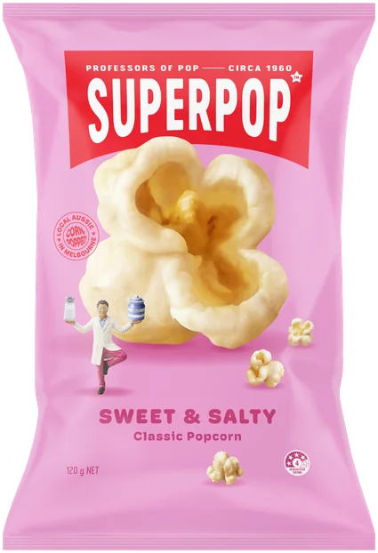 Superpop Sweet & Salty Classic Popcorn 120g