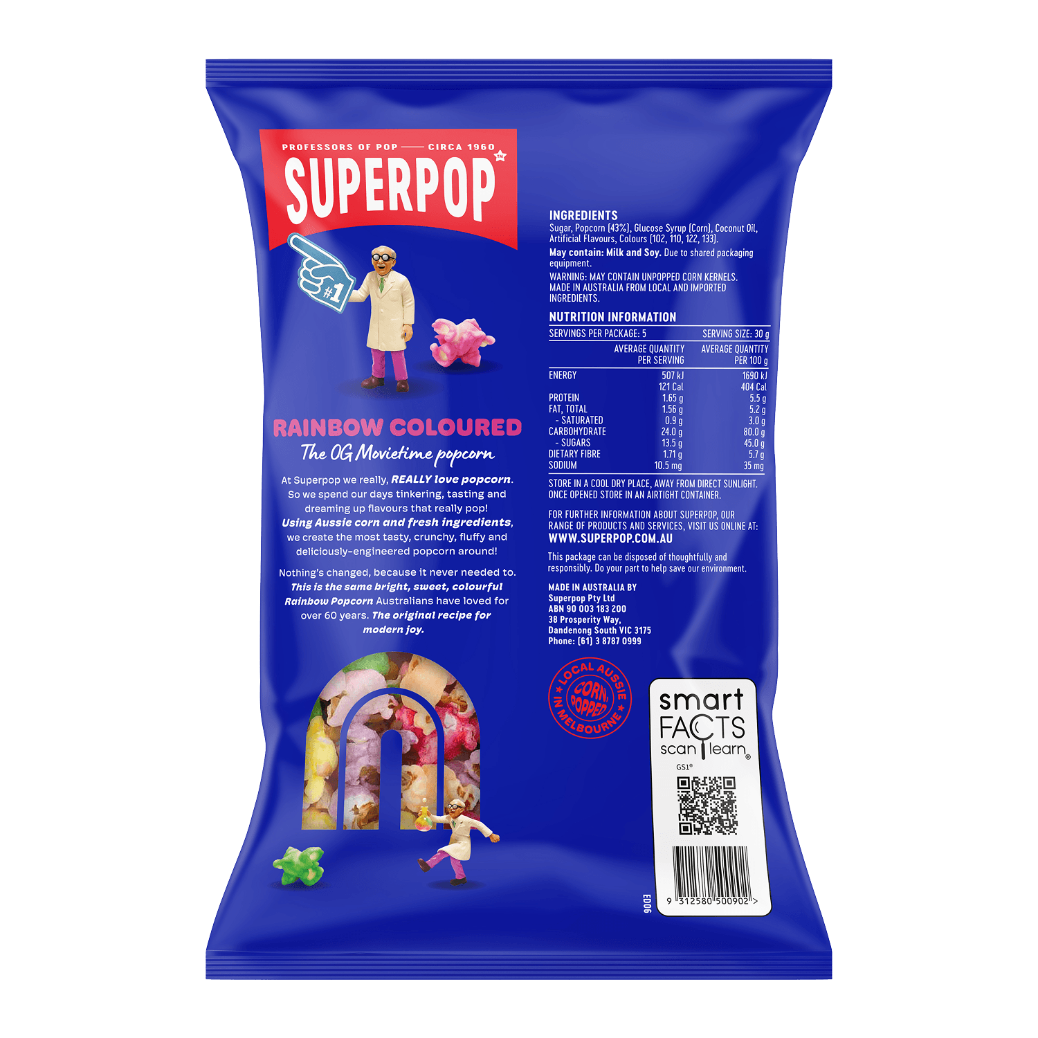 After Superpop Rainbow Popcorn 150g