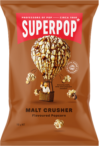 Superpop Malt Crusher Popcorn 110g